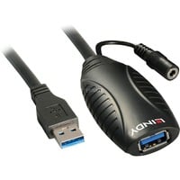 43099 USB-kabel 15 m USB 3.2 Gen 1 (3.1 Gen 1) USB A Sort, Forlængerledning