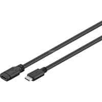 45393 USB-kabel 1 m USB 3.2 Gen 1 (3.1 Gen 1) USB C Sort, Forlængerledning