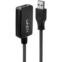 43155 USB-kabel 5 m USB 3.2 Gen 1 (3.1 Gen 1) USB A Sort, Forlængerledning