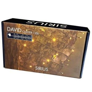 UDSALG - Sirius David lyskæde med 120 LED'er på 1,5 meter + 8 meter forlængerledning - Lyskæder > Lyskæder udendørs - SIRIUS - Spotshop