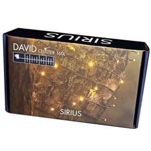 UDSALG - Sirius David lyskæde med 160 LED'er på 2 meter + 5 meter forlængerledning - Lyskæder > Lyskæder udendørs - SIRIUS - Spotshop
